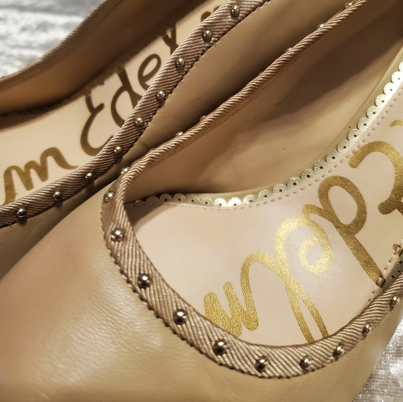 Sam Edelman pumps heels nude studs 8.5 - Picture 4 of 5